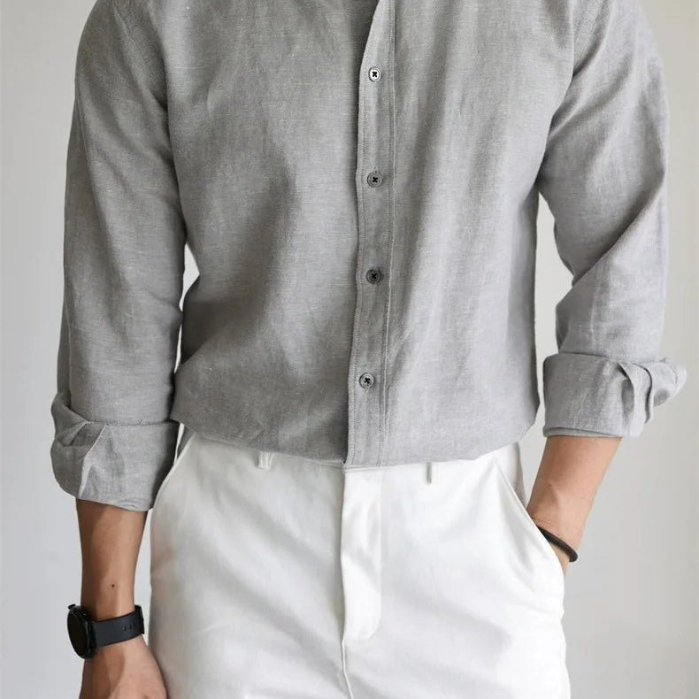 Leo linen-cotton spring shirt - Antonios