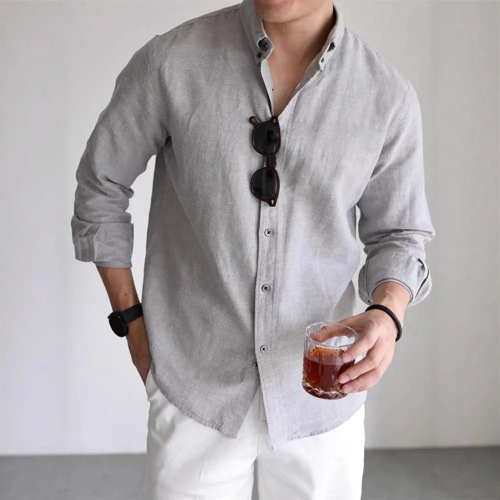 Leo linen-cotton spring shirt - Antonios