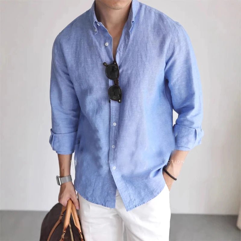 Leo linen-cotton spring shirt - Antonios