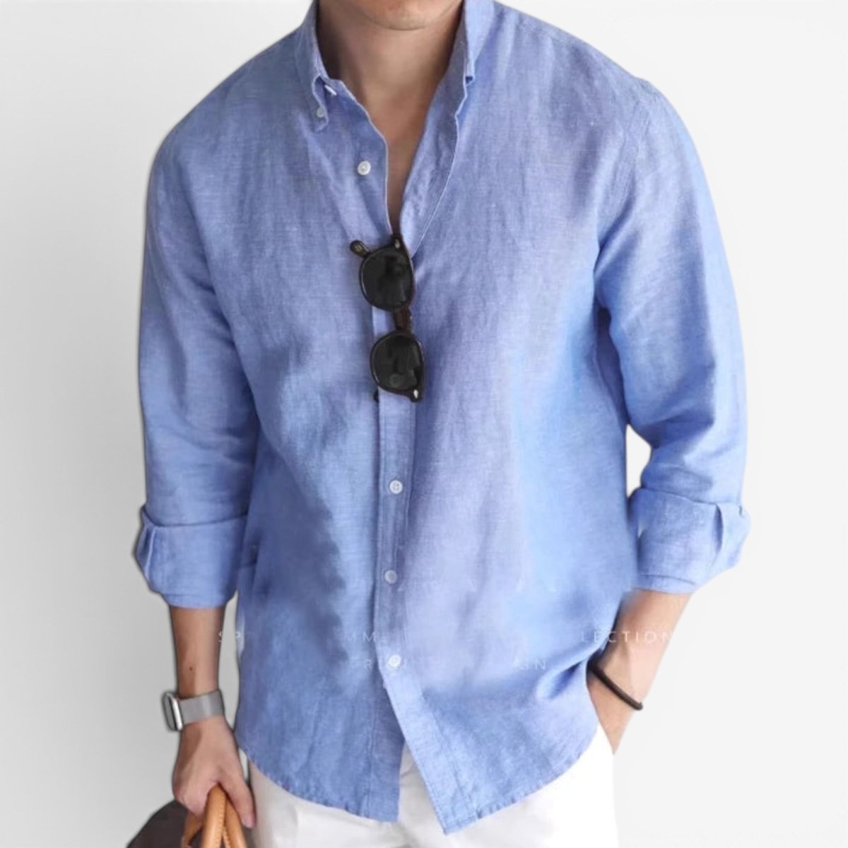 Leo linen-cotton spring shirt - Antonios