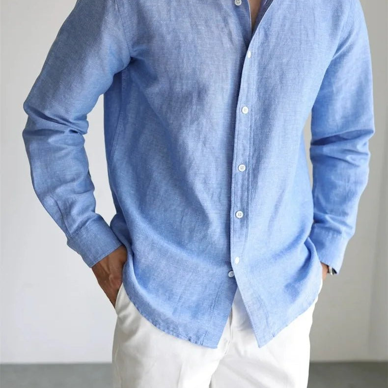 Leo linen-cotton spring shirt - Antonios