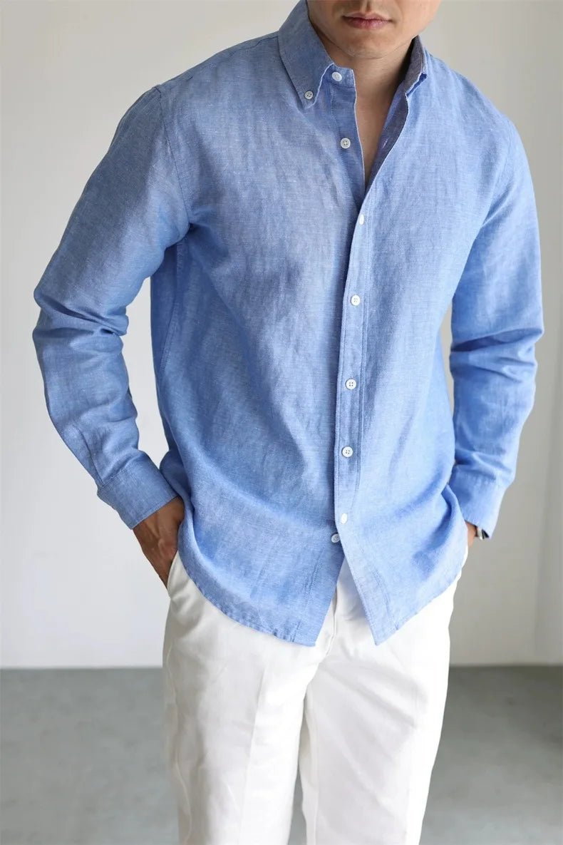 Leo linen-cotton spring shirt - Antonios
