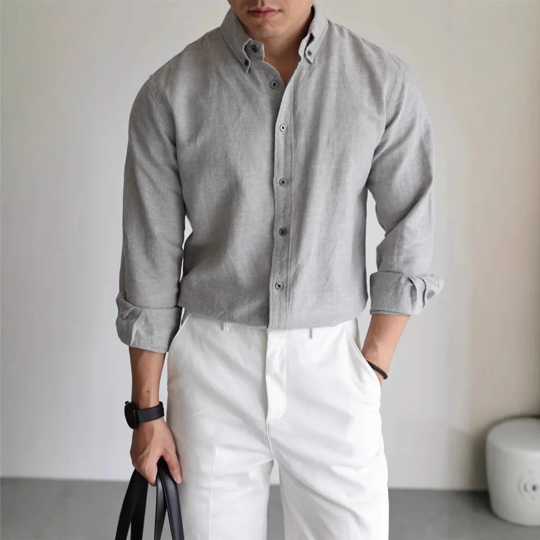 Leo linen-cotton spring shirt - Antonios