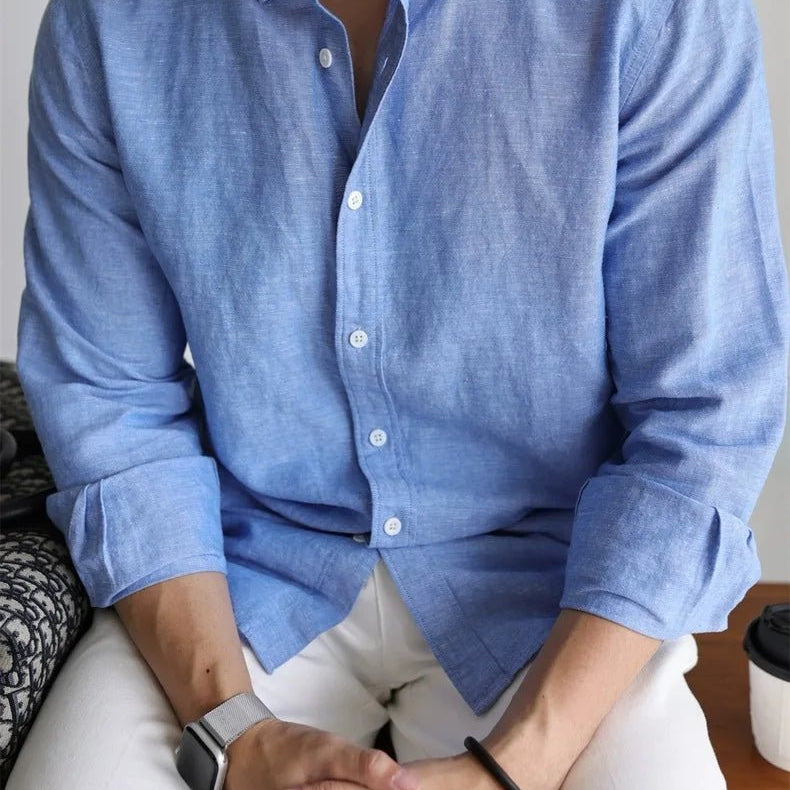 Leo linen-cotton spring shirt - Antonios
