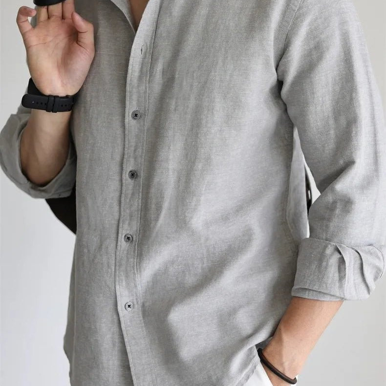 Leo linen-cotton spring shirt - Antonios