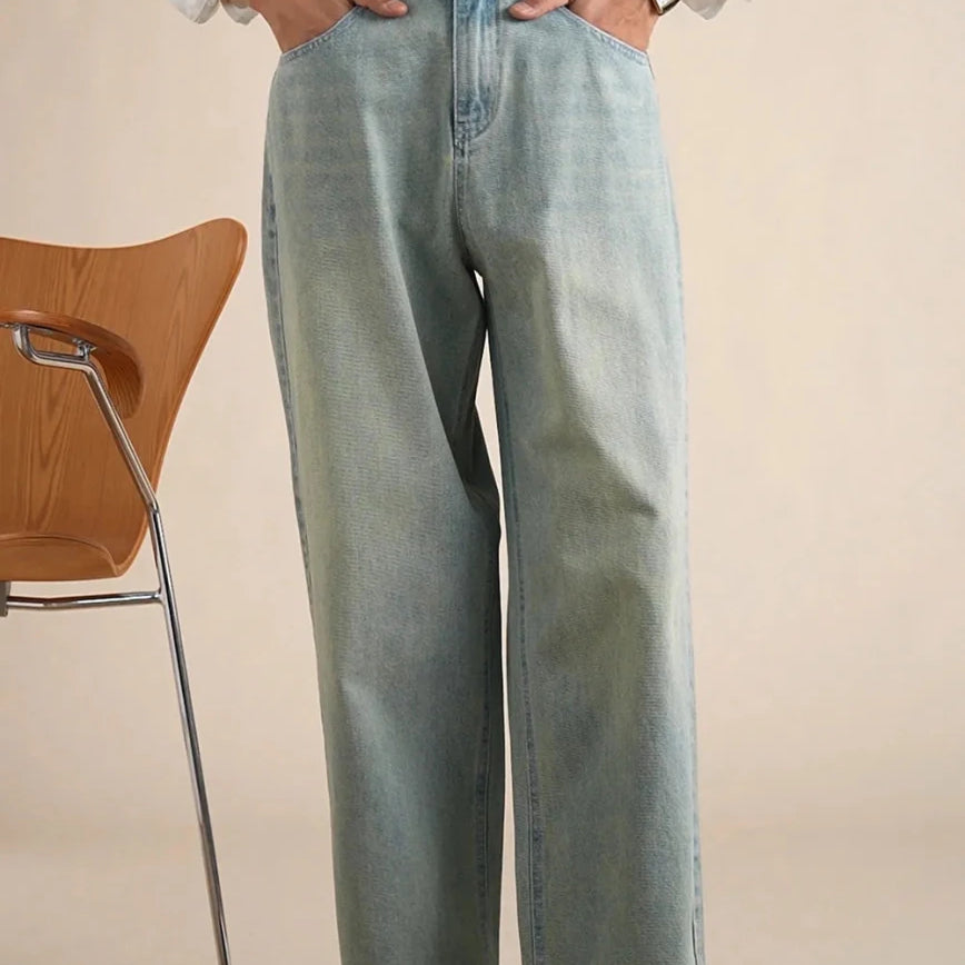 Leo loose wide-leg high-waisted trousers - Antonios