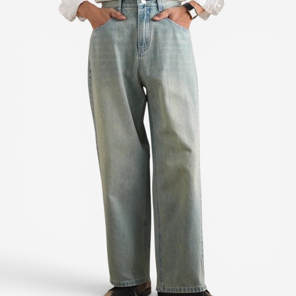 Leo loose wide-leg high-waisted trousers - Antonios