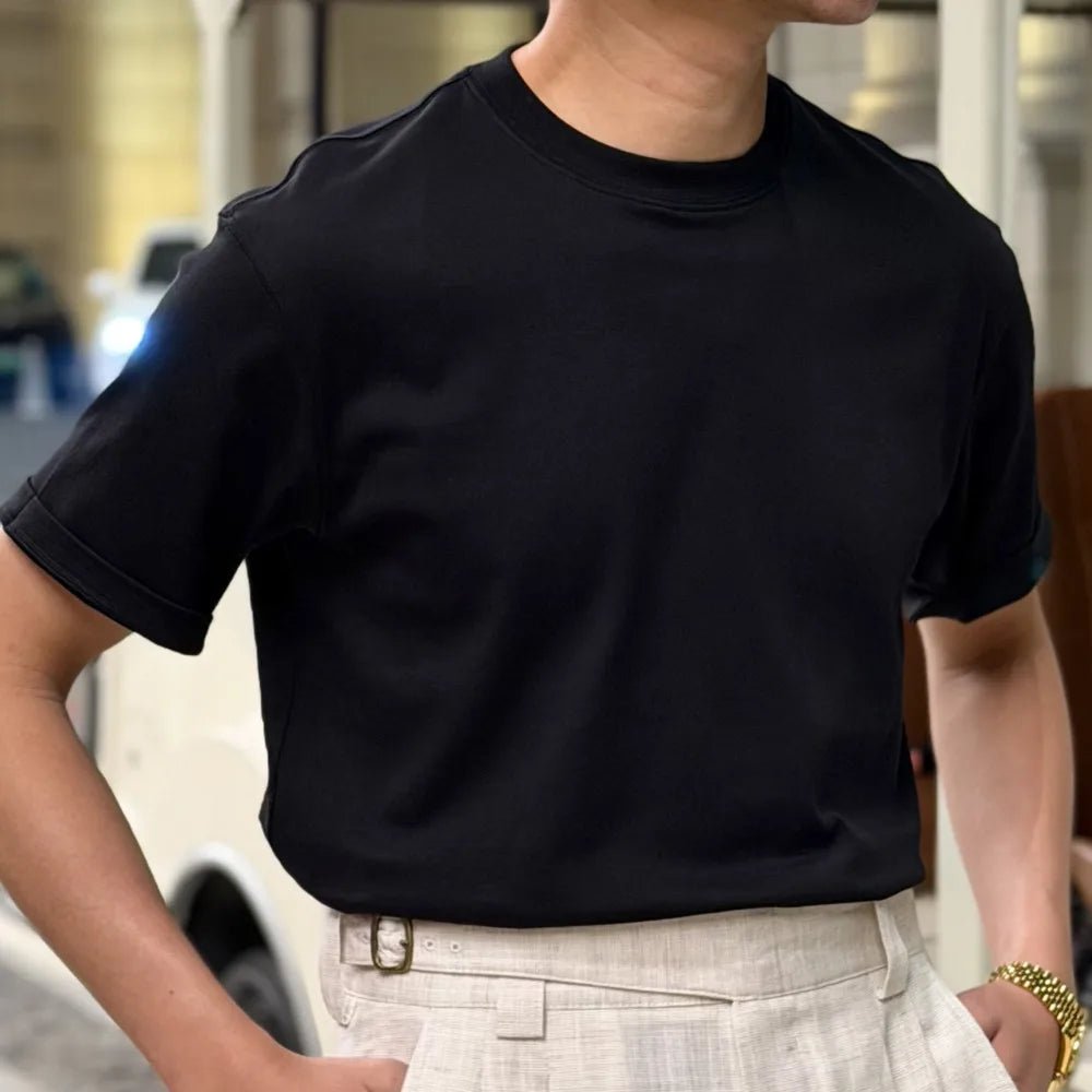 Leo o-neck stretched t-shirt - Antonios