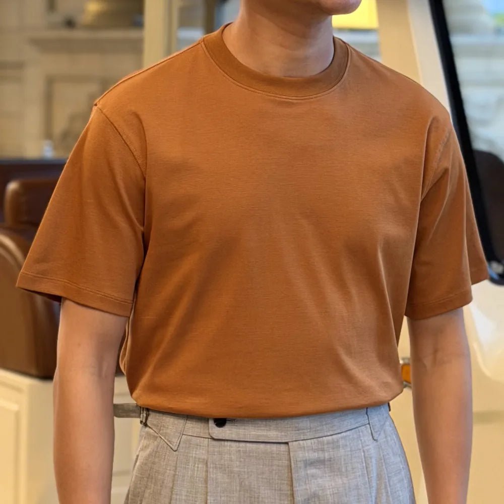 Leo o-neck stretched t-shirt - Antonios