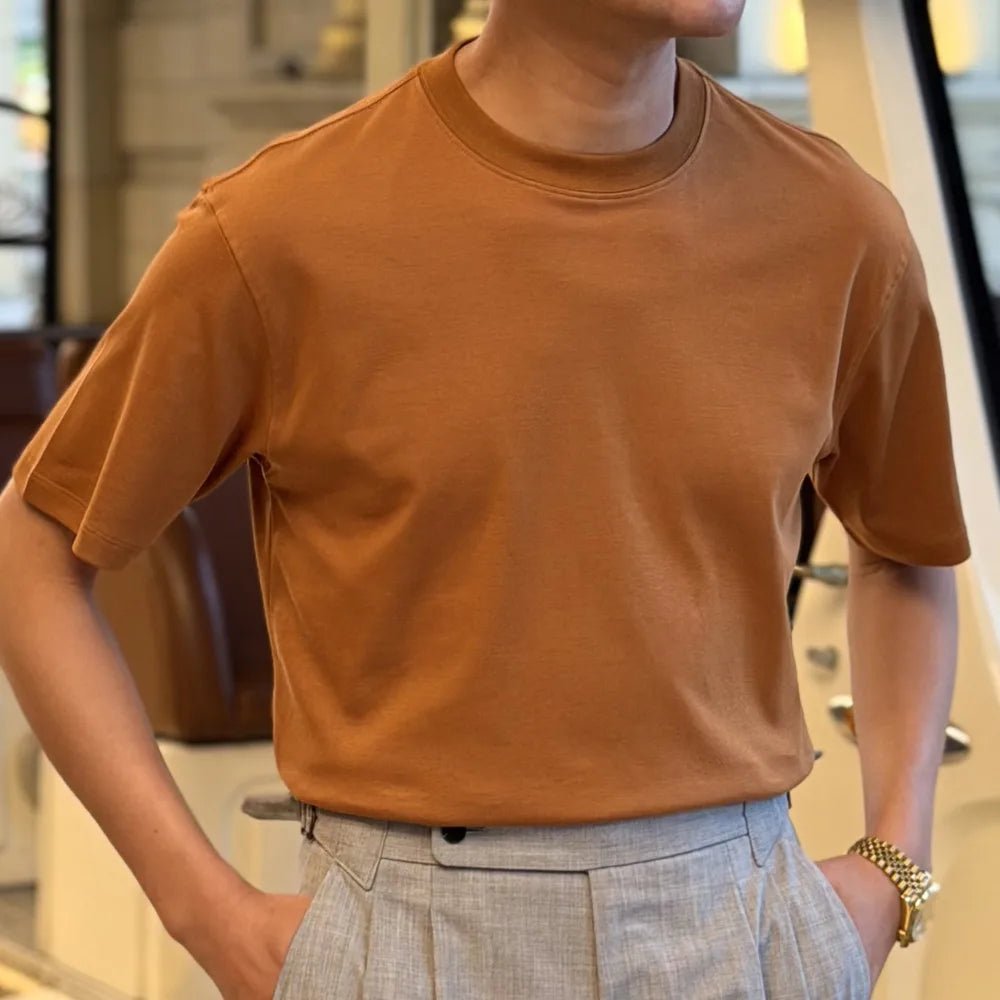 Leo o-neck stretched t-shirt - Antonios