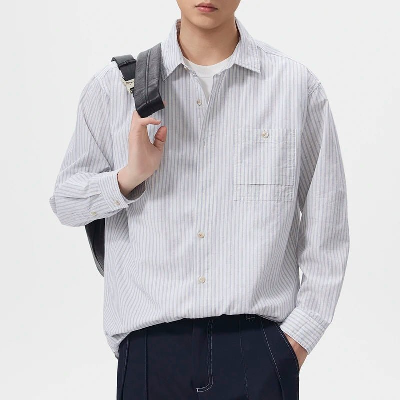 Leo old money stripe shirt - Antonios
