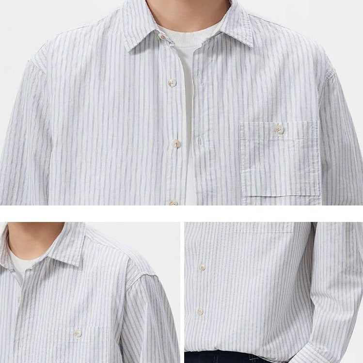 Leo old money stripe shirt - Antonios