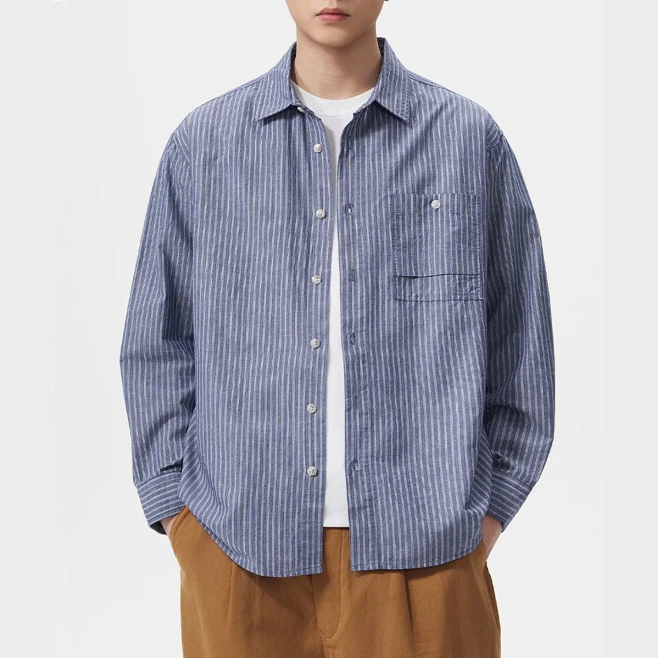 Leo old money stripe shirt - Antonios