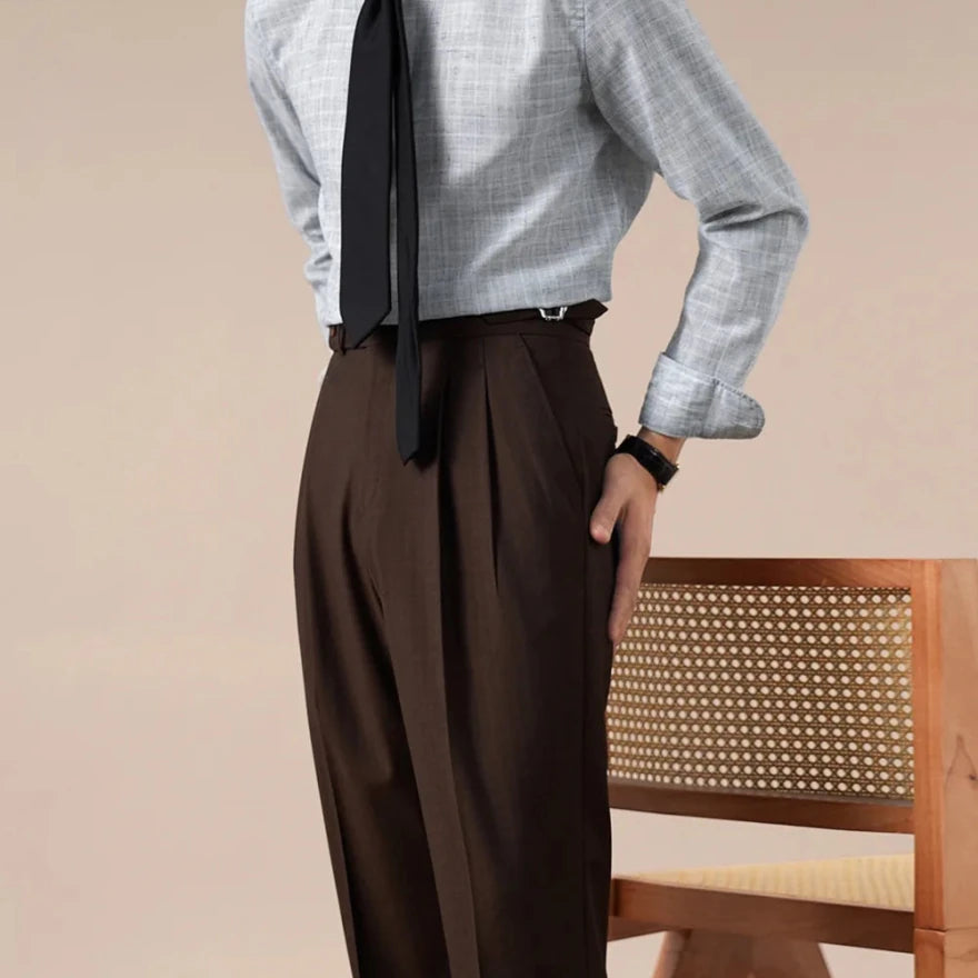 Leo plaid business shirt - Antonios