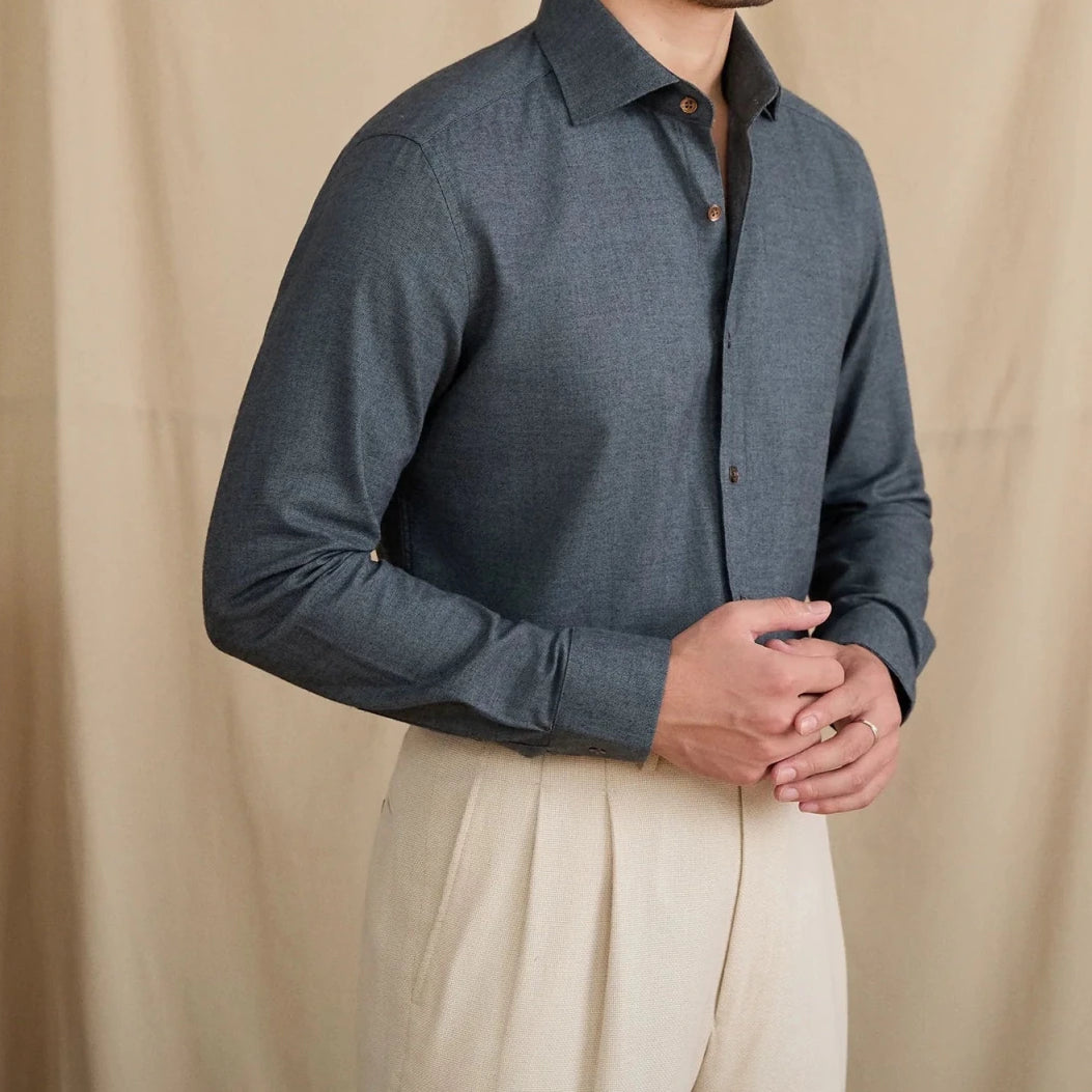 Leo retro pure cotton elegant shirt - Antonios