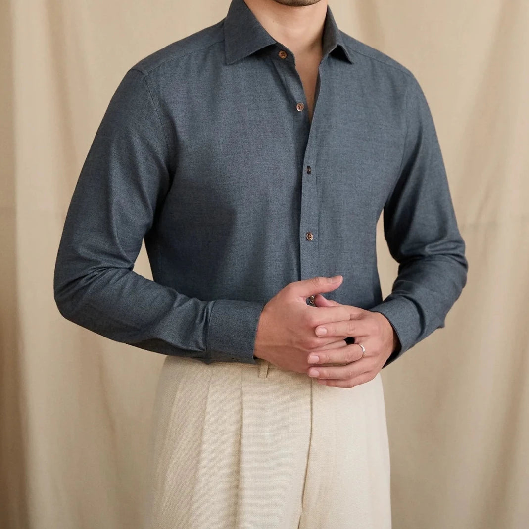 Leo retro pure cotton elegant shirt - Antonios