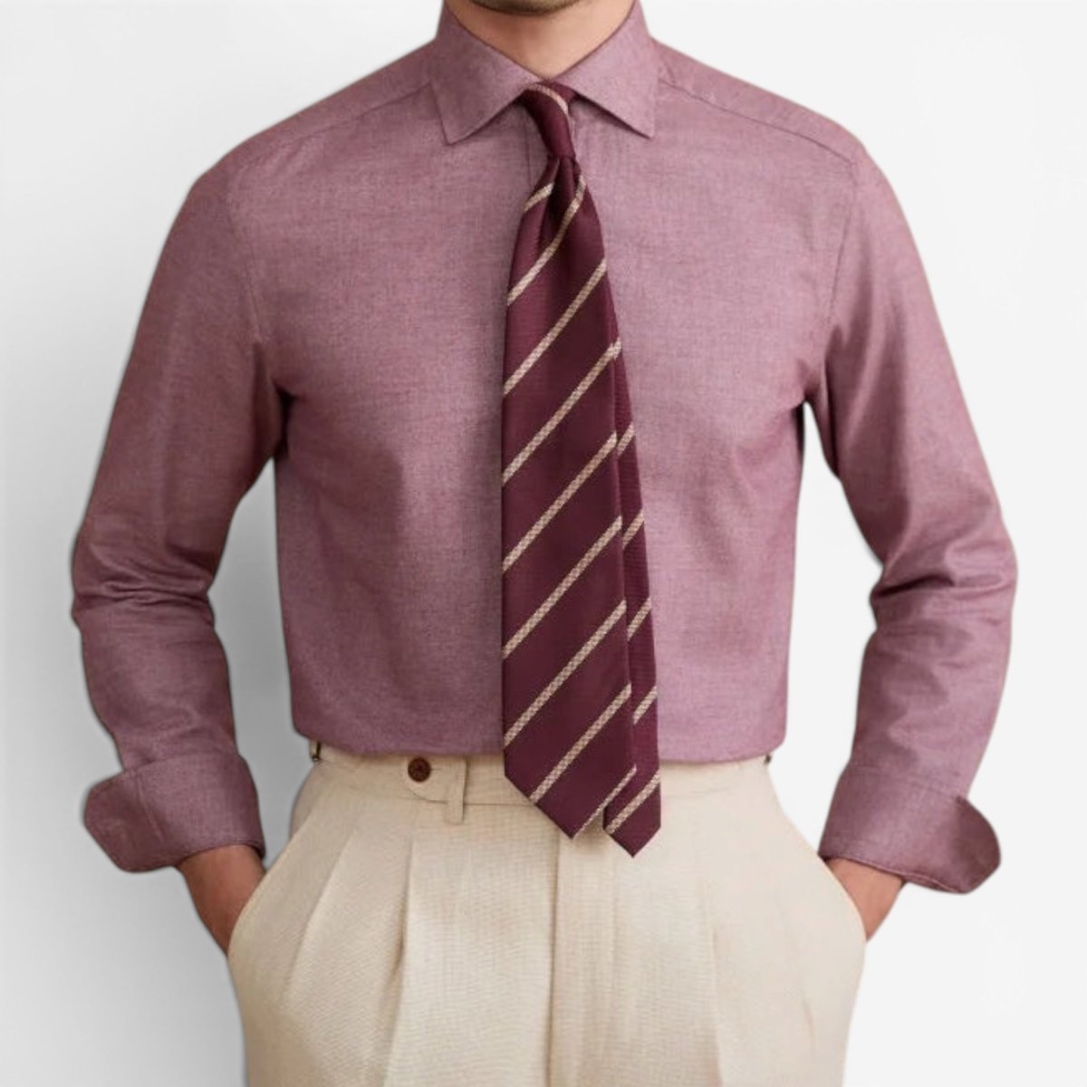 Leo retro pure cotton elegant shirt - Antonios