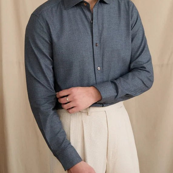 Leo retro pure cotton elegant shirt - Antonios