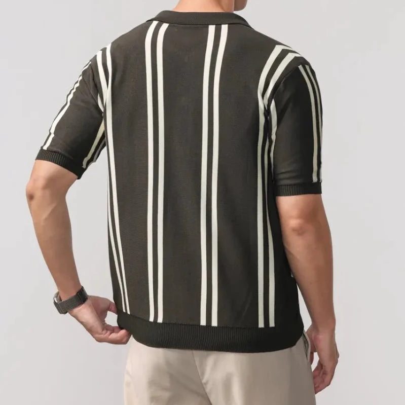 Leo summer overshirt with stripe design - Antonios