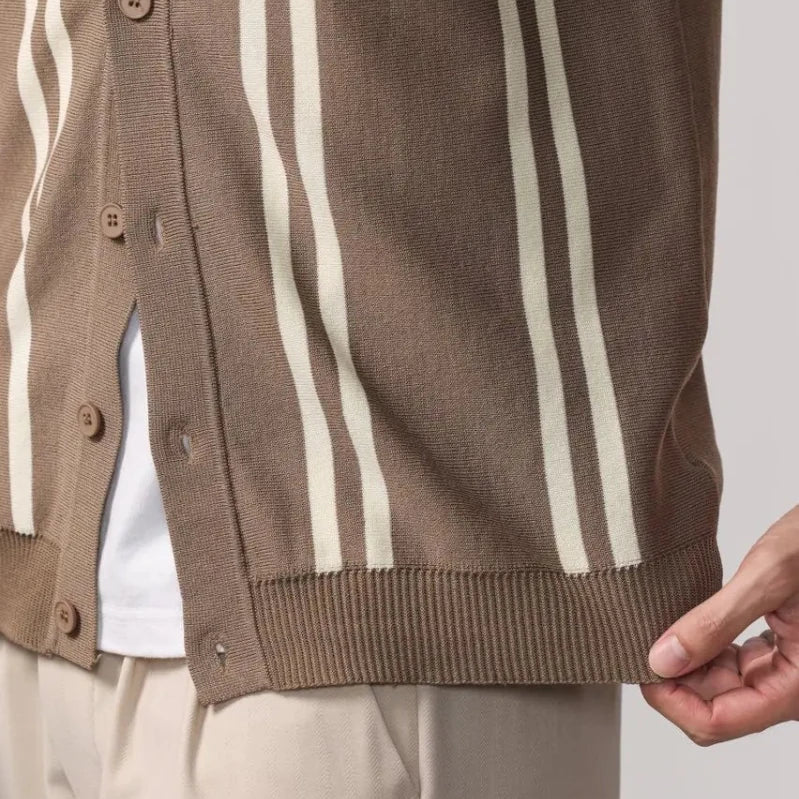 Leo summer overshirt with stripe design - Antonios