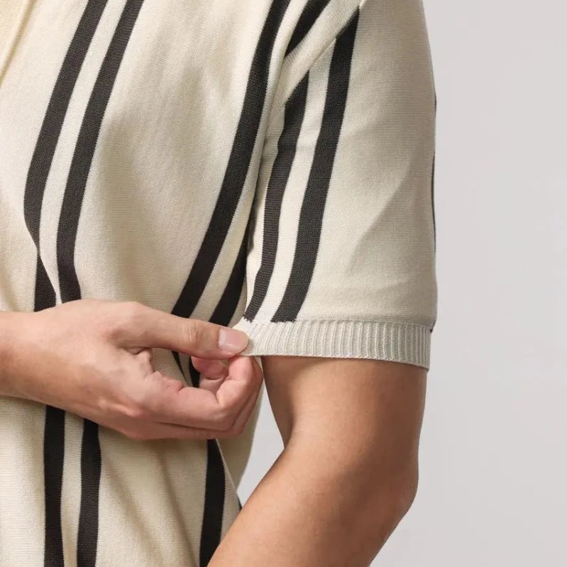 Leo summer overshirt with stripe design - Antonios