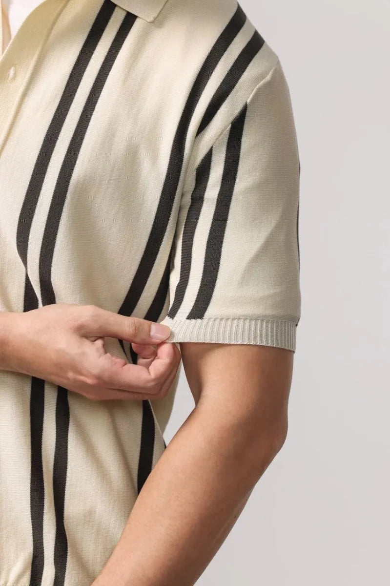 Leo summer overshirt with stripe design - Antonios