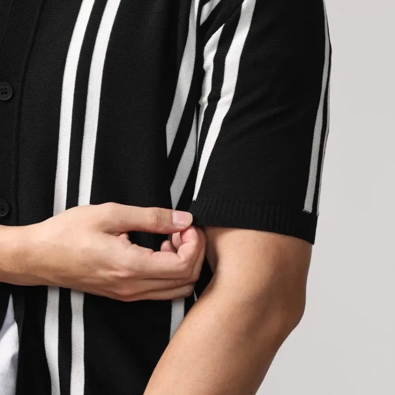 Leo summer overshirt with stripe design - Antonios