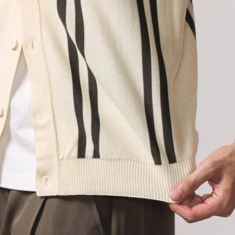 Leo summer overshirt with stripe design - Antonios
