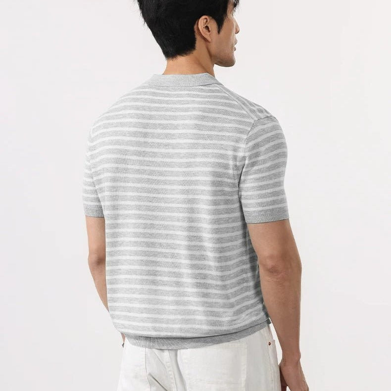 Leo summer striped polo t-shirt - Antonios
