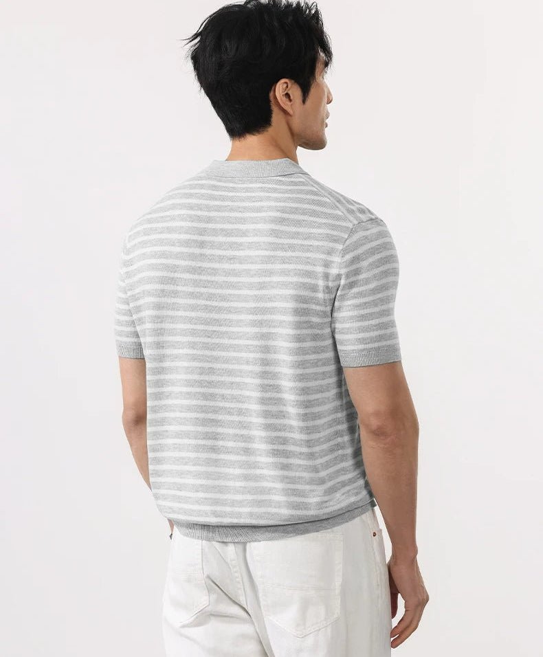 Leo summer striped polo t-shirt - Antonios