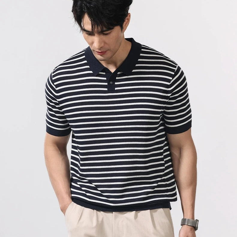 Leo summer striped polo t-shirt - Antonios