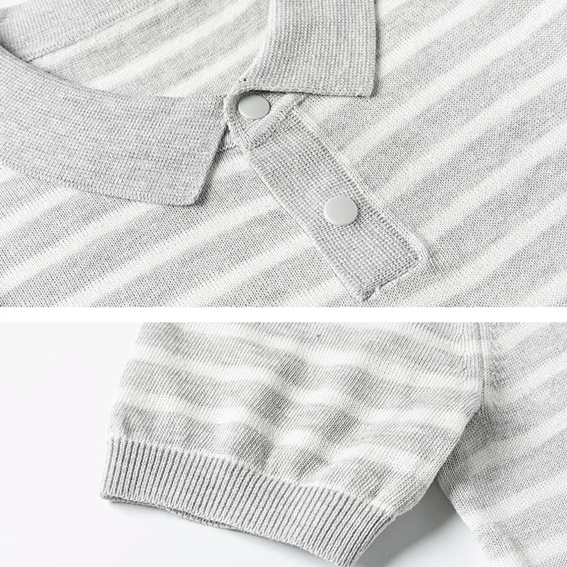 Leo summer striped polo t-shirt - Antonios