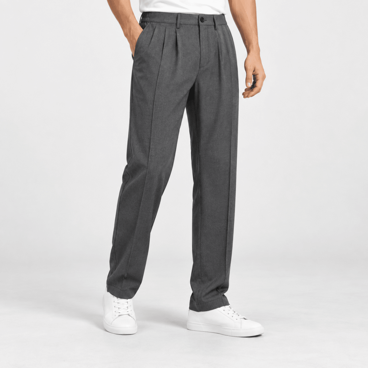 Leonardo lightweight loose vintage pants - AntoniosClothing - Gray