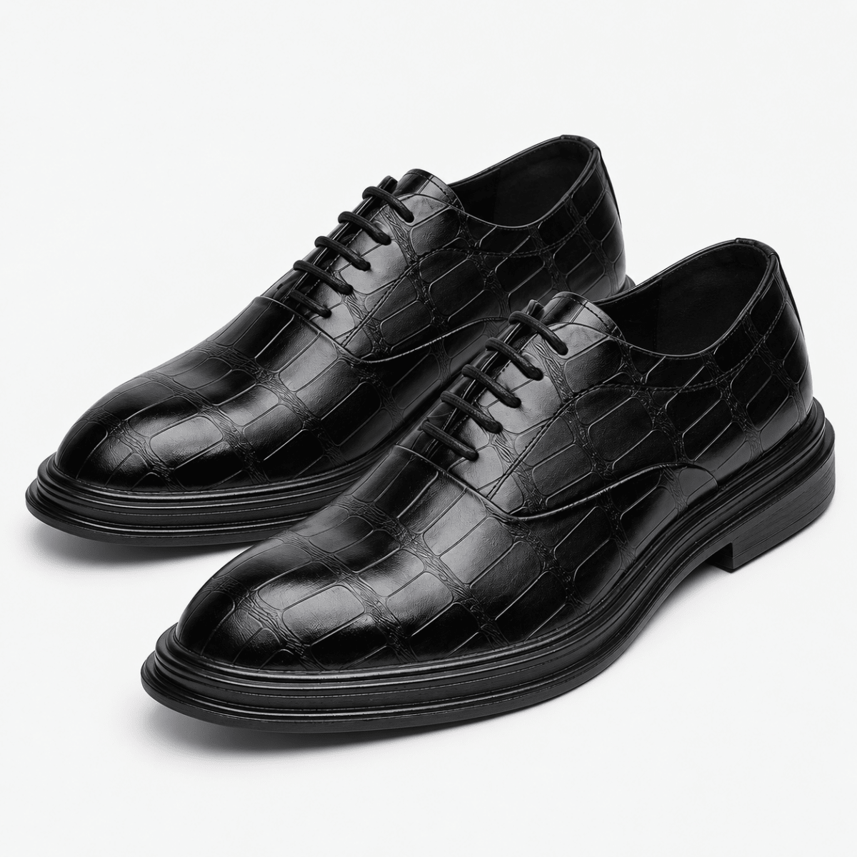 Leonardo luxury wedding shoes - AntoniosClothing - Black
