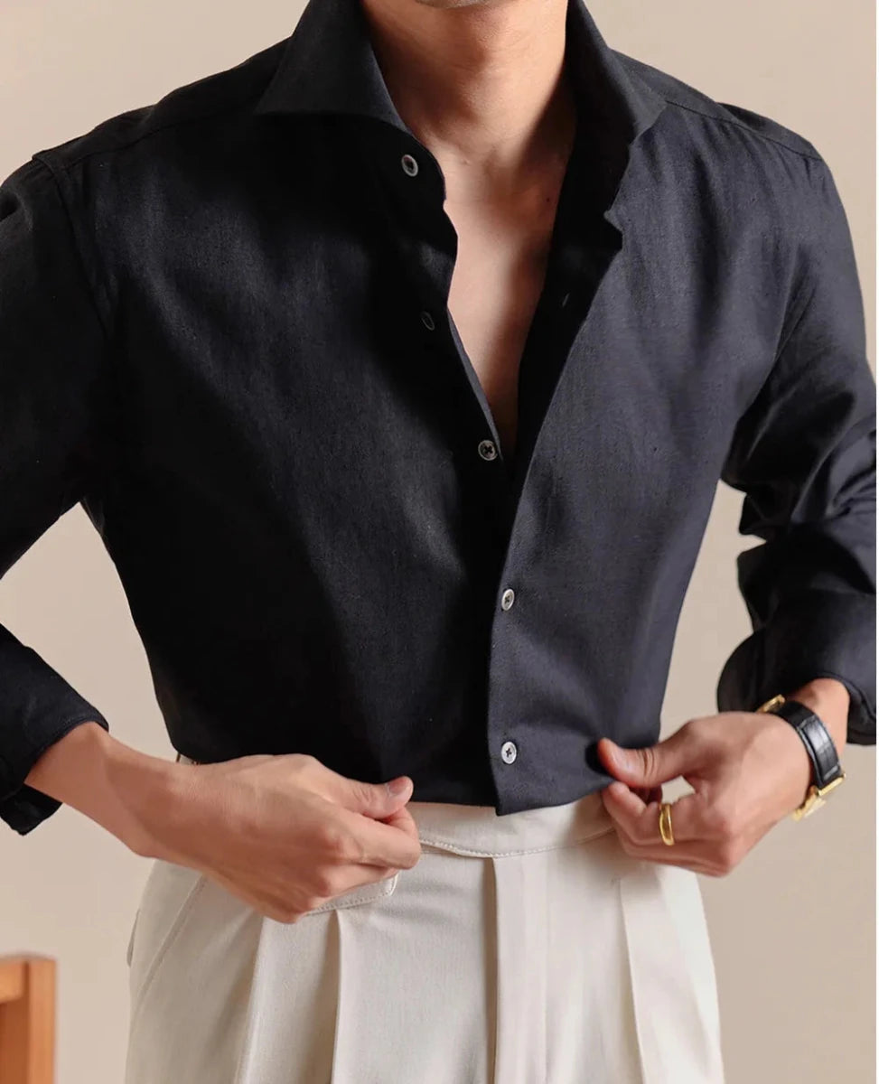 Linen - cotton breathable elegant shirt - Antonios