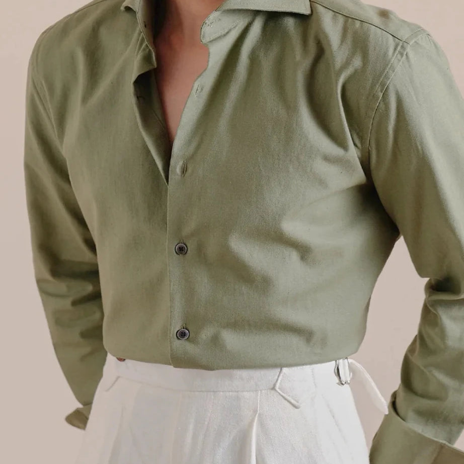 Linen - cotton breathable elegant shirt - Antonios