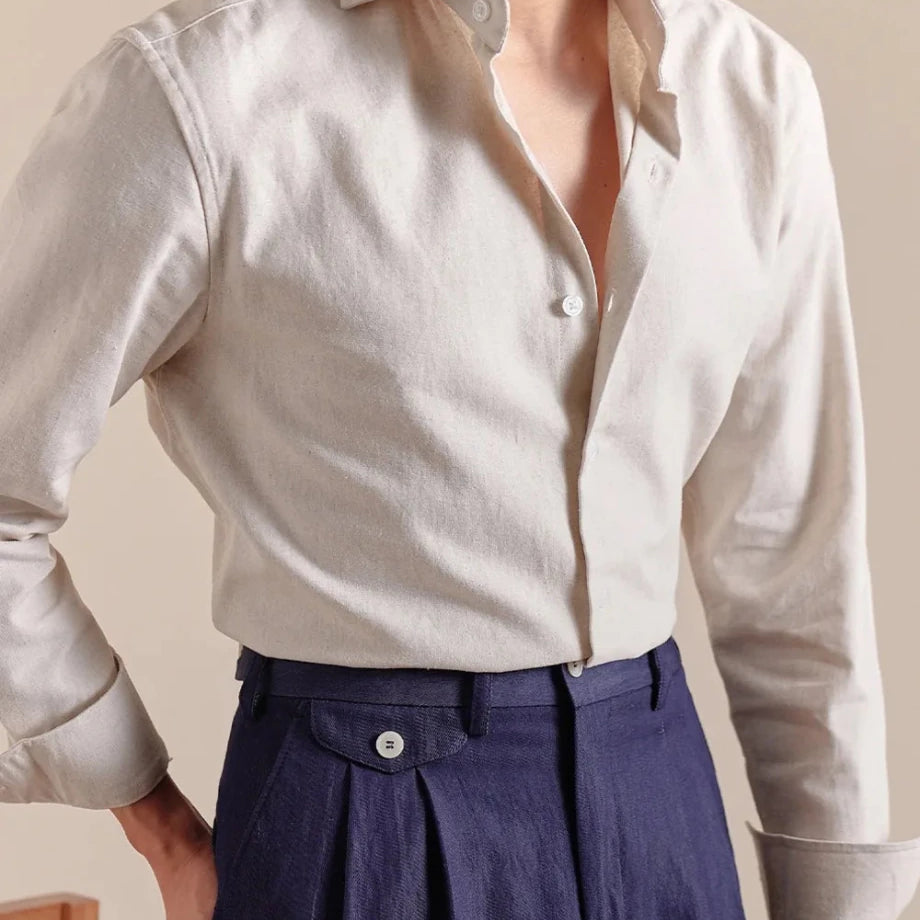 Linen - cotton breathable elegant shirt - Antonios