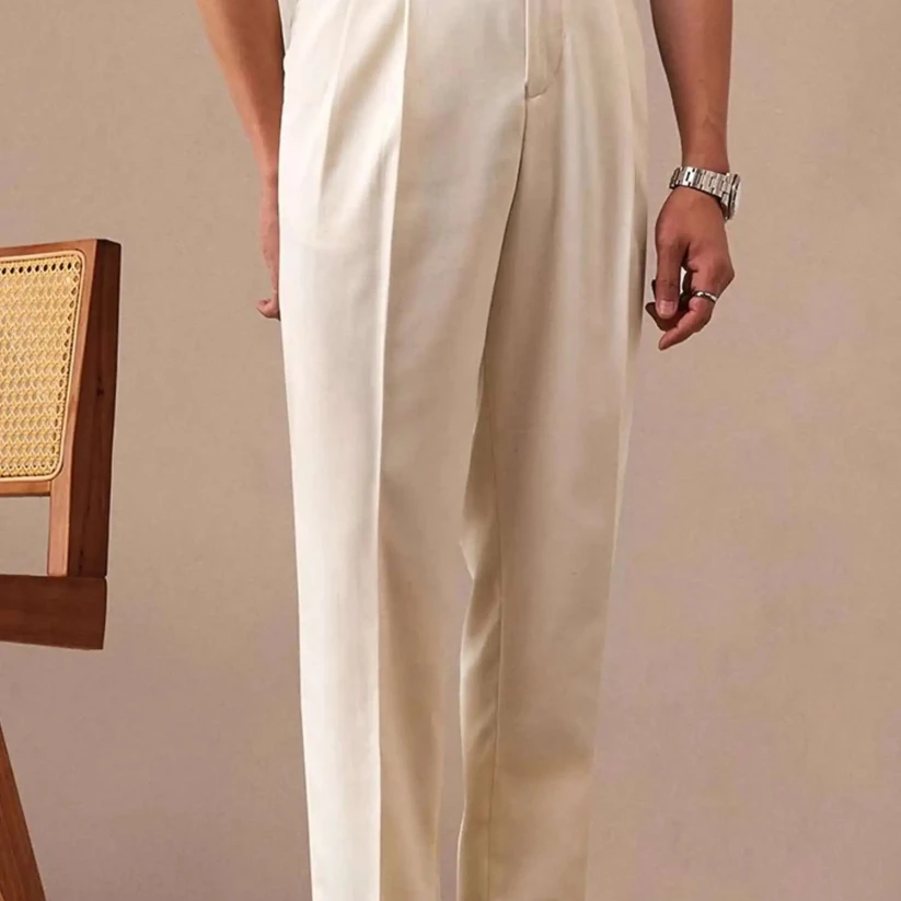 Linen italian gentleman trousers - Antonios