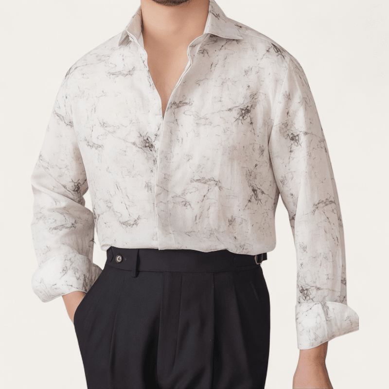 Linen vintage business shirt - Antonios