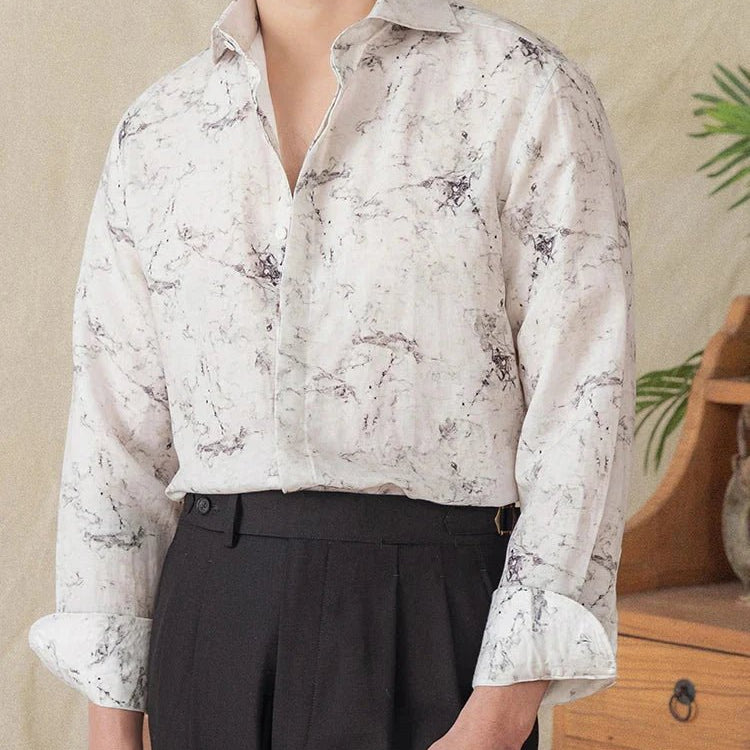 Linen vintage business shirt - Antonios