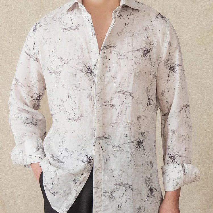 Linen vintage business shirt - Antonios