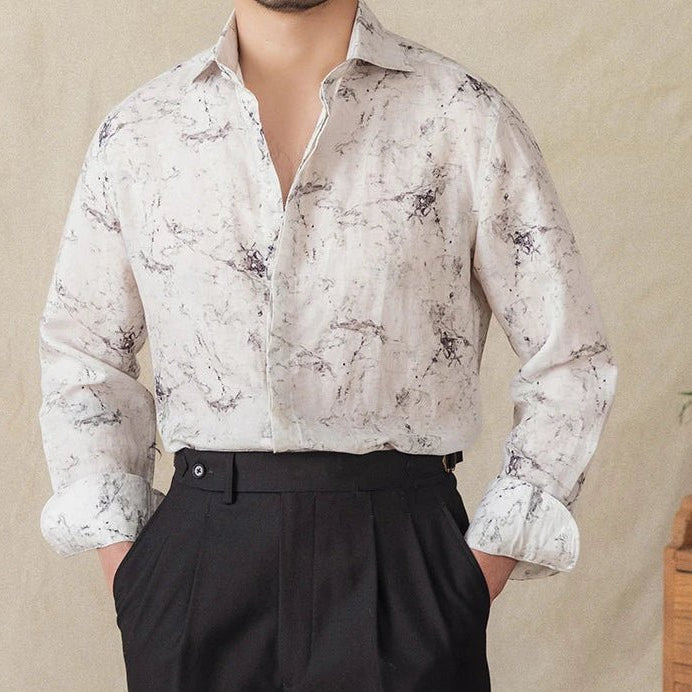 Linen vintage business shirt - Antonios