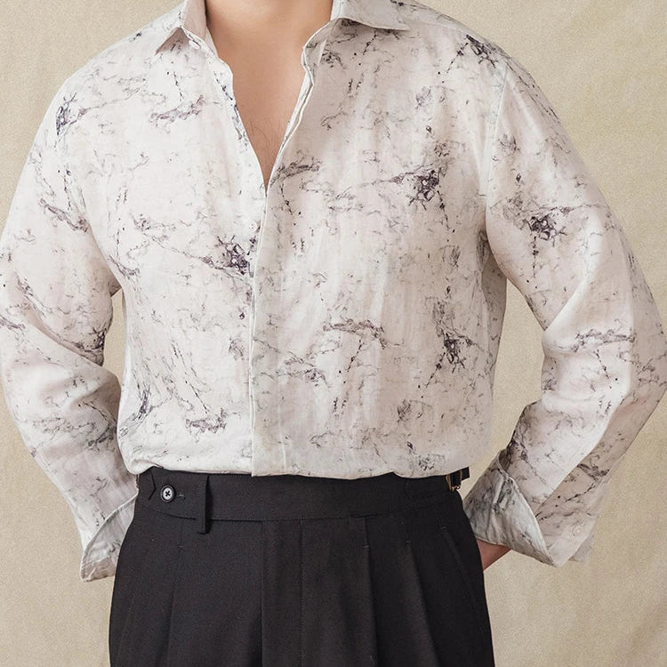 Linen vintage business shirt - Antonios