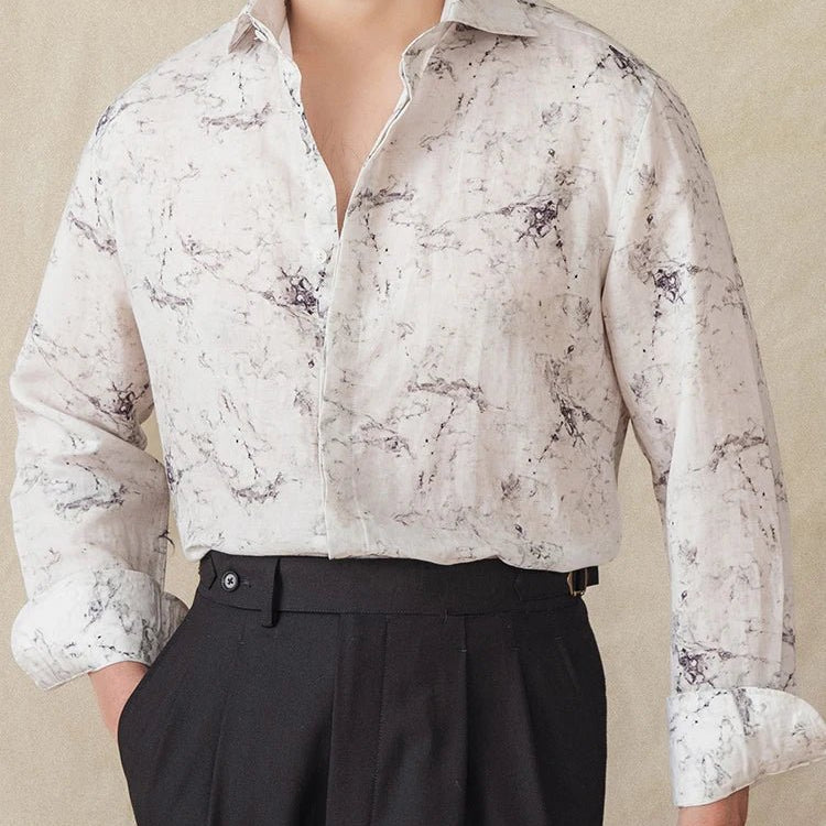 Linen vintage business shirt - Antonios