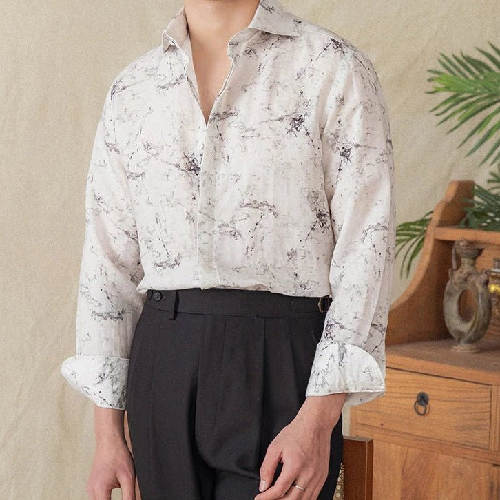 Linen vintage business shirt - Antonios