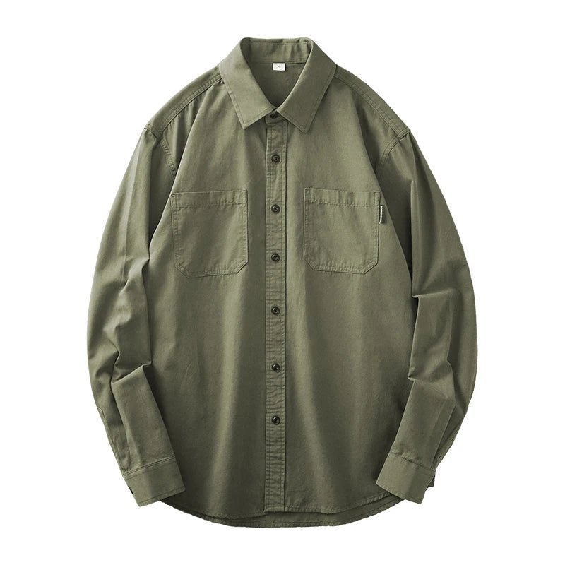 Long sleeve solid color workwear blouse - Antonios