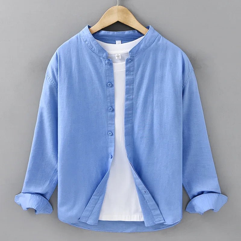 Loose fit breathable long sleeve retro top - Antonios