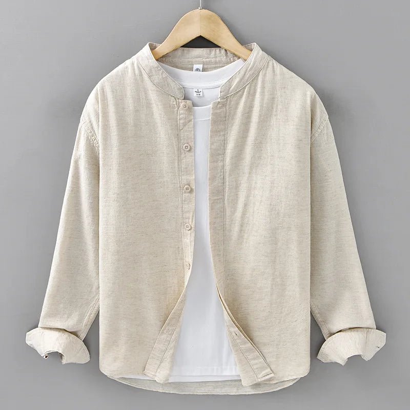 Loose fit breathable long sleeve retro top - Antonios