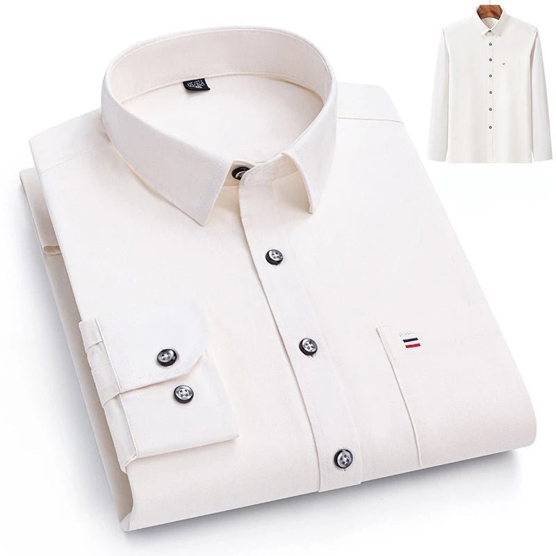 Luxury cotton shirt with single pocket - Antonios