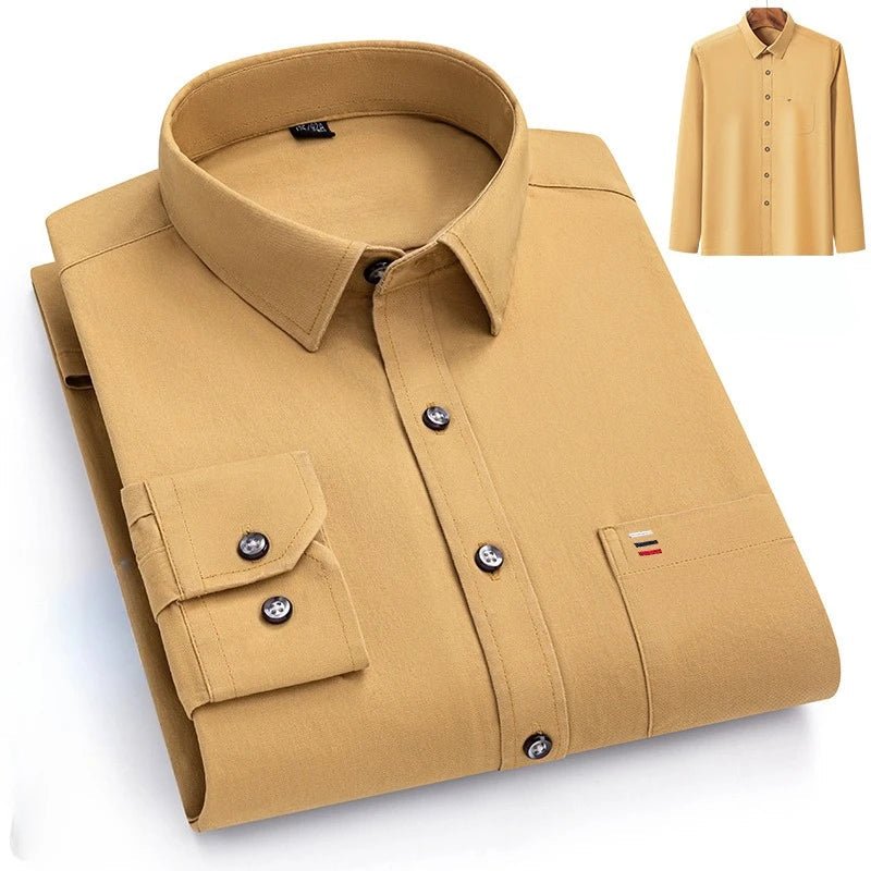 Luxury cotton shirt with single pocket - Antonios